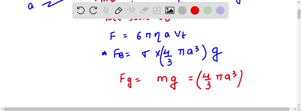 SOLVED: Derive an expression for the terminal velocity of a sphere of ...