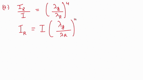 a-beam-of-white-light-passes-through-a-uniform-thickness-of-air-if-the-intensity-of-the-scattered-light-in-the-middle-of-the-green-part-of-the-visible-spectrum-is-i-find-the-intensity-in-terms-of-i-of