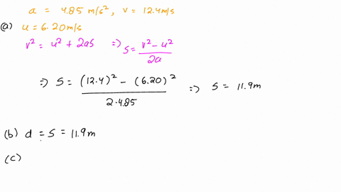 an-object-moves-with-constant-acceleration-485-ms2-and-over-a-time-interval-reaches-a-final-velocity-of-124-ms-a-if-its-original-velocity-is-620-ms-what-is-its-displacement-during-the-time-i-96706