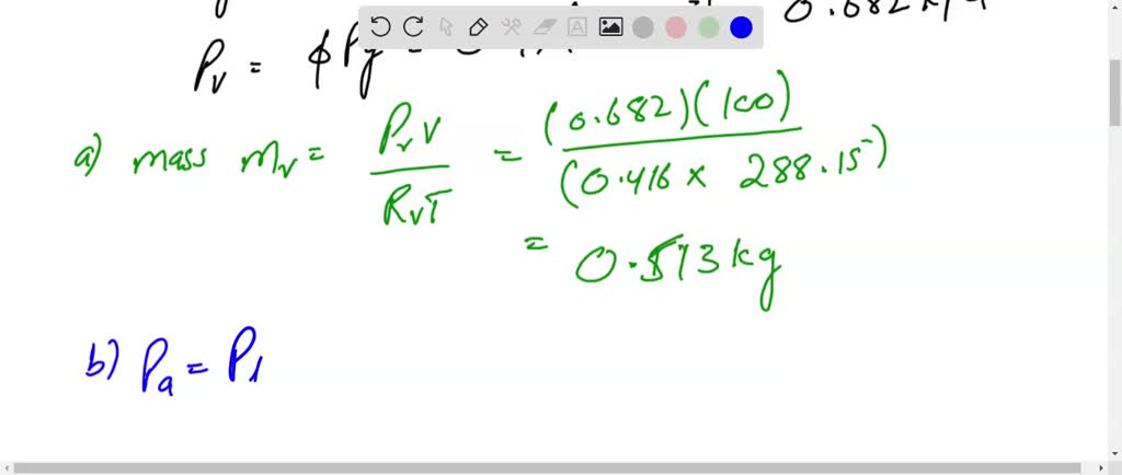 Solved: Calculate (i) Relative Humidity, (ii) Humidity Ratio,(iii) Dew 