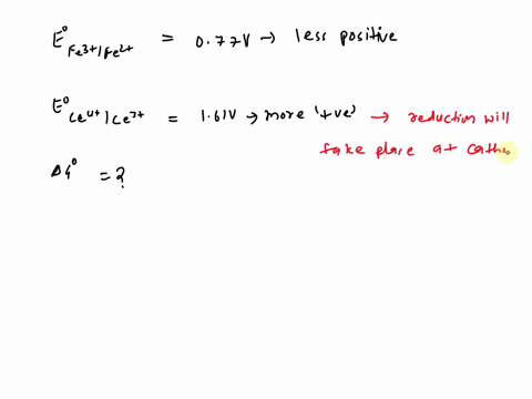 what-is-delta-g-degree-for-the-following-electrochemical-equation-e-degree-redfe3fe2-0770v-e-degree-redce4-ce3-161v-09443