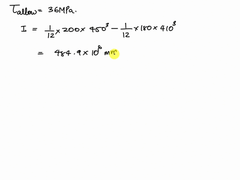 A hollow steel box beam has the rectangular cross section shown in the ...