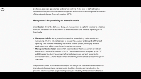 considering-the-provisions-of-the-sarbanes-oxley-act-of-2002-discuss-the-proposition-that-management-holds-ultimate-responsibility-for-ensuring-effective-internal-controls-over-financial-reporting-w-2