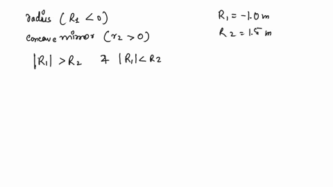 a-two-mirror-resonator-is-formed-by-a-convex-mirror-of-radius-r110-m-and-a-concave-mirror-of-radius-r2-15-m-what-are-the-maximum-and-minimum-possible-mirror-separations-if-this-is-to-remain-60842