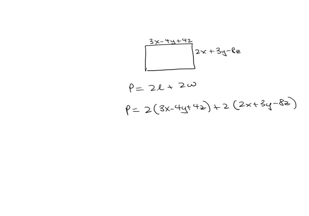 find the perimeter of a rectangle whose adjacent sides are