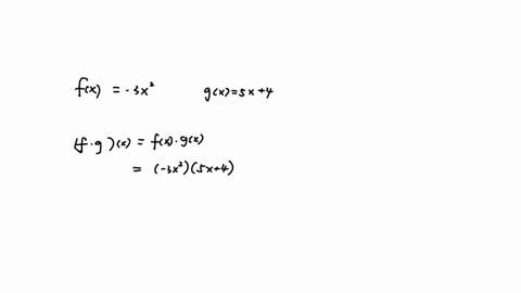 Fgx Questions Basic Math What is fgx fx 3x2 gx5x4 write your answer as a polynomial...