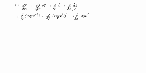what-is-the-magnitude-of-the-electric-field-at-the-point-if-the-electric-potential-in-the-region-is-given-by-v-200xyz2-where-v-is-in-volts-and-coordinates-x-y-and-z-are-in-meters-40294