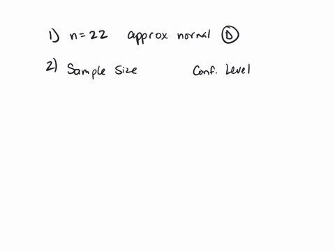 1-suppose-a-95-confidence-interval-for-the-population-mean-turns-out-to-be-10002100-if-this-interval-was-based-on-a-sample-of-size-ofn-22-explain-what-assumption-is-necessary-for-this-interv-94236