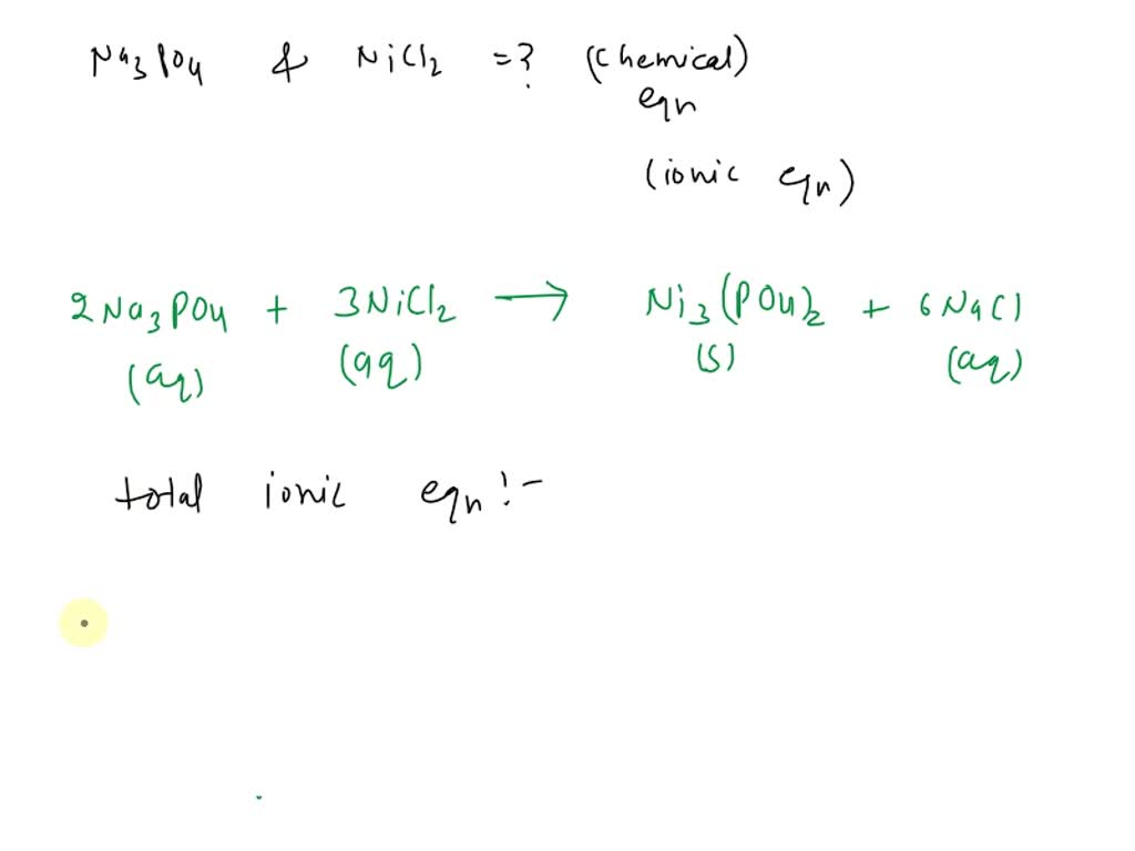 SOLVED: Does a reaction occur when aqueous solutions of sodium ...