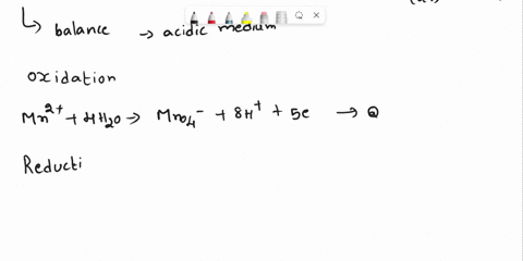 balance-the-following-redox-reaction-occurring-in-an-acidic-solution-the-coefficient-of-mn2aq-is-given-enter-the-coefficients-integers-into-the-cells-before-each-substance-below-the-equation-62786