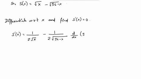 the-sum-of-two-nonnegative-numbers-is-36-find-the-numbers-if-the-difference-of-their-square-roots-is-to-be-as-large-as-possible-09073
