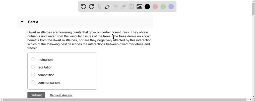 SOLVED: Part A Dwarf Mistletoes Are Flowering Plants That Grow On ...