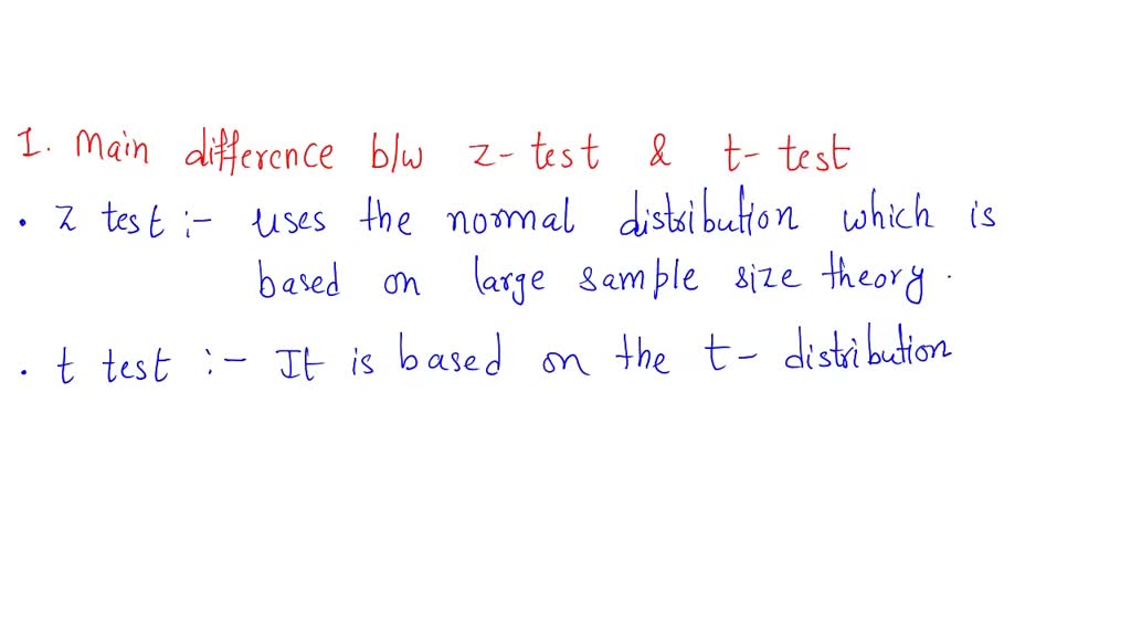 Difference between Z-Test and T-Test