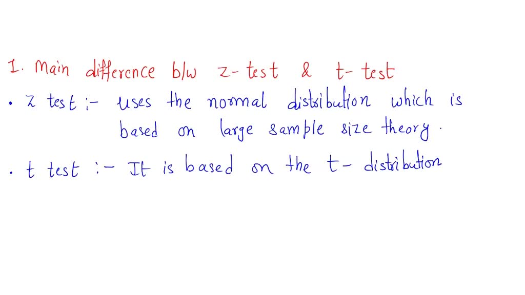 Key Differences Between Z-Test Vs T-Test