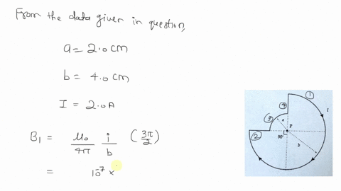 problem-2-in-the-figure-ifa-20-cm-b-40-cm-and-20-a-what-is-the-magnitude-of-the-magnetic-field-at-point-p-90-96548