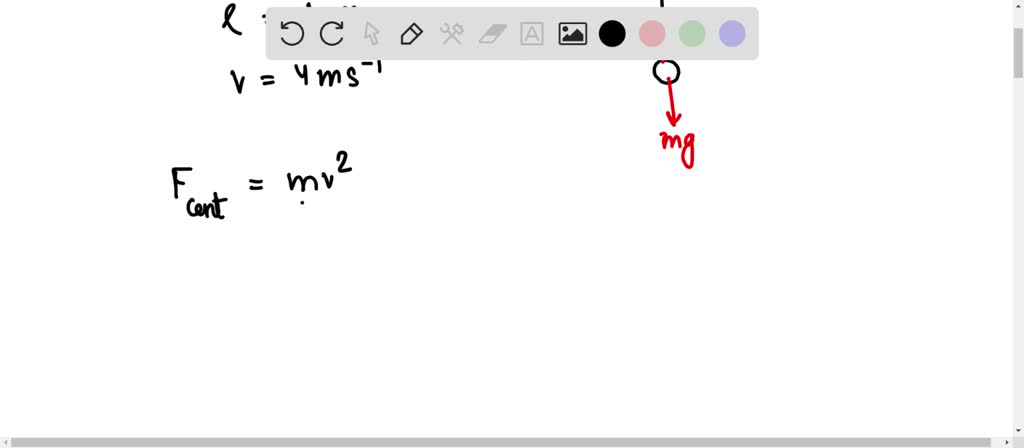 SOLVED: A 0.5-kg ball is tied to a massless string (length = 1.0 m) and ...