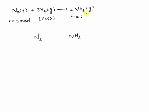 in-the-production-of-ammonia-via-the-haber-process-nitrogen-gas-is-combined-with-hydrogen-gas-according-to-the-following-reaction-n2g-3h2g-2nh3g-if-50-moles-of-nitrogen-gas-were-used-in-the-94728