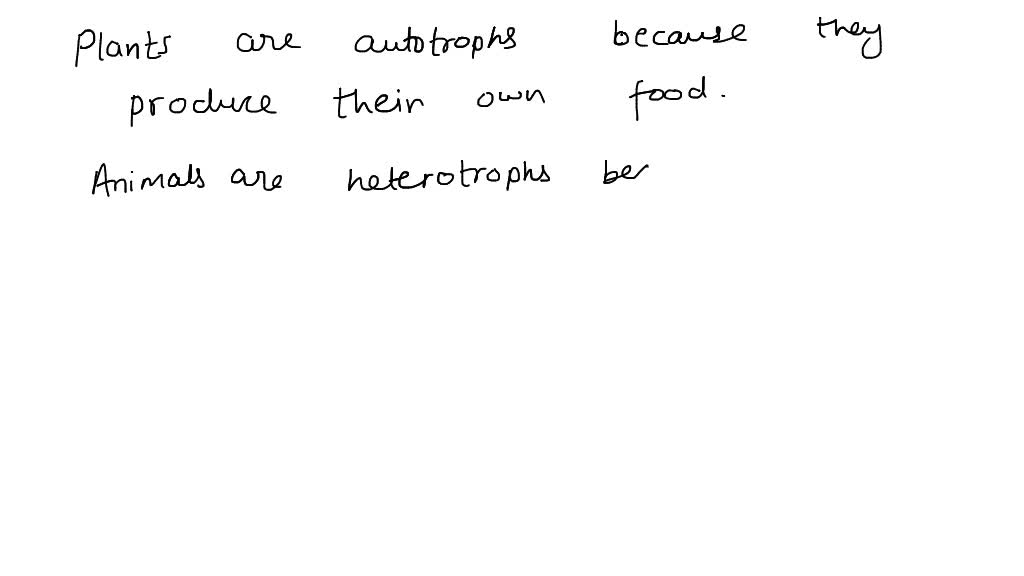 SOLVED: Which Of The Following Is True? A. Plants And Animals Are Both ...