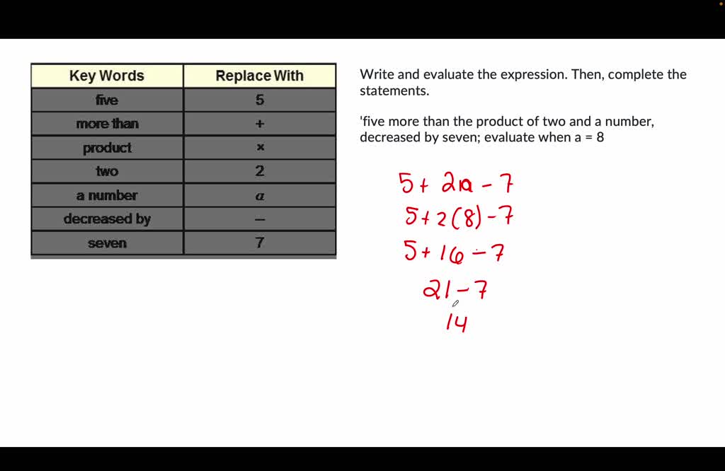 solved-five-more-than-the-product-of-two-and-a-number-decreased-by