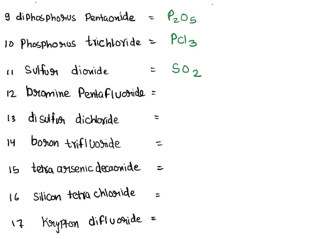 SOLVED Write the correct formula for Name chlorine oxide oxygen