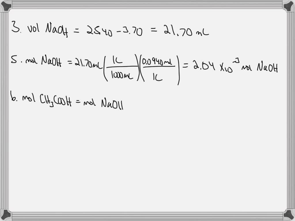 SOLVED Commercial vinegar is analyzed for the percent acetic acid