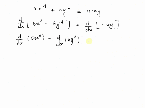 dy-use-implicit-differentiation-to-find-for-the-following-equation-dx-5x-6y4-11xy-dy-dx-64607