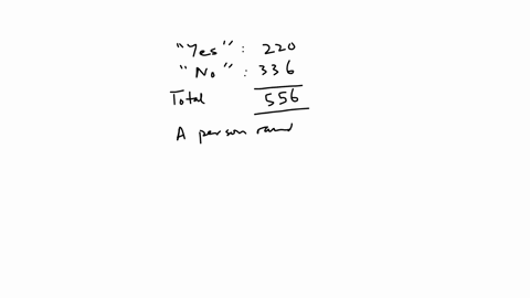 a-group-of-people-were-asked-if-they-had-run-a-red-light-in-the-last-year-220-responded-yes-and-336-responded-nofind-the-probability-that-if-a-person-is-chosen-at-random-they-have-run-a-red-20123