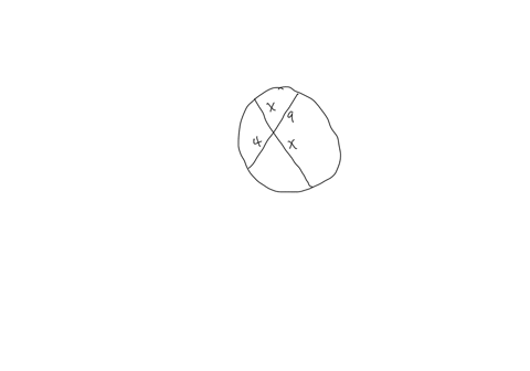 find-the-length-of-an-unknown-segment-x-by-applying-the-theorem-on-two-intersec-chords-given-chords-ab-and-cd-intersect-at-t-find-the-value-of-x-19489