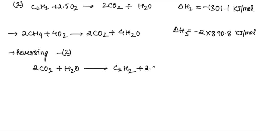 SOLVED: Using the data in the table given, calculate the heat of ...