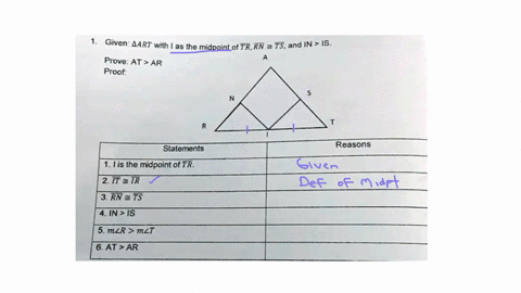 given-aart-with-as-the-midpoint-of-trrn-tsand-in-is-prove-at-ar-proof-reasons-stalements-1-tis-ihe-midpoint-of-tr-2-it-tr-3-rnts-4-in-is-5mr-mlt-6-at-ar-90225