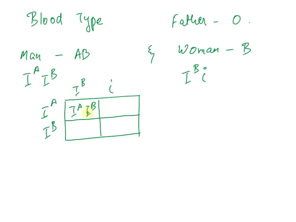 VIDEO Solution: 1. A Man With Type AB Blood Marries A Woman With Type B ...