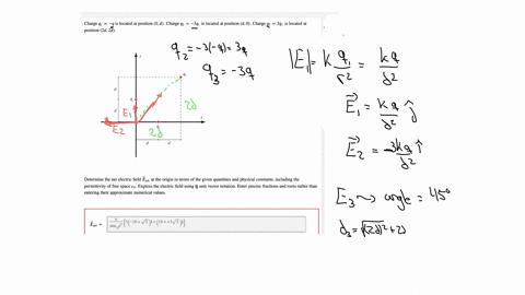 charge-q_1-q-is-located-at-position-0-d-charge-q_2-3-q_1-is-located-at-position-d-0-charge-q_33-q_1-is-located-at-position-2-d-2-d-determine-the-net-electric-field-vece_text-net-at-the-origin-in-ter-3