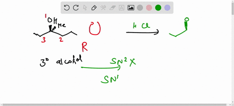 substitution-reactions-of-tertiary-r-alcohol-always-give-a-s-enantiomers-b-rs-diastereomers-c-r-enantiomer-d-racemic-mixture-25364