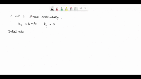 1-ball-a-is-thrown-horizontally-ie-the-ball-is-moving-parallel-to-the-ground-at-the-instant-it-leaves-the-persons-hand-at-a-speed-of-5-ms-define-the-y-direction-to-be-straight-up-away-from-t-60284