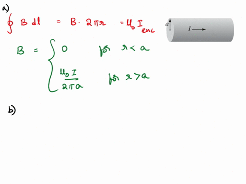 Problem 2: A steady current I flows down a long cylindrical...