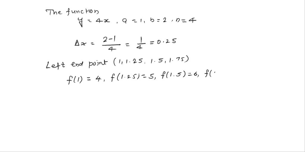 SOLVED: Find the sum of the areas of the shaded rectangles under the ...