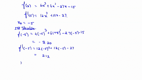 determine-a-negative-root-of-the-following-polynomial-using-the-newton-raphson-method-employ-initial-guess-of-x0-5-and-perform-iterations-until-the-approximate-error-becomes-less-than-005-sh-18961