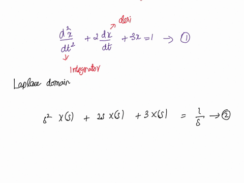 11-a-system-is-described-by-the-following-differential-equation-section-23-d2x-dt2-dx-3x1-dt-with-the-initial-conditions-x0-1-x0-1-show-a-block-diagram-of-the-system-giving-its-transfer-func-46173