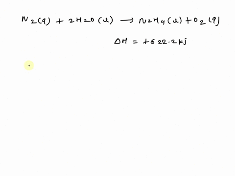 hydrazine-n2h4-is-a-colorless-liquid-used-as-a-rocket-fuel-what-is-the-enthalpy-change-for-theprocess-in-which-hydrazine-is-formed-from-its-elements-reaction-1-below-use-hesss-law-tocalculat-40022