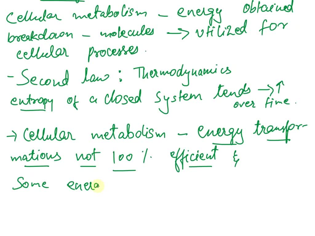 SOLVED Chapter 1.3 Apply thermodynamics to biochemistry Chapter 3