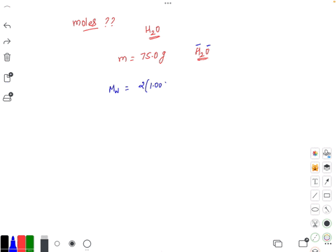 how-many-moles-of-water-mathrmh_2-mathrmo-are-present-in-750-mathrmg-of-mathrmh_2-mathrmo-a-a441-moles-b-b-417-moles-c-c750-moles-d-d750-moles
