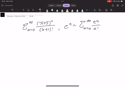 sum_n0infty-fracx5nn1-2