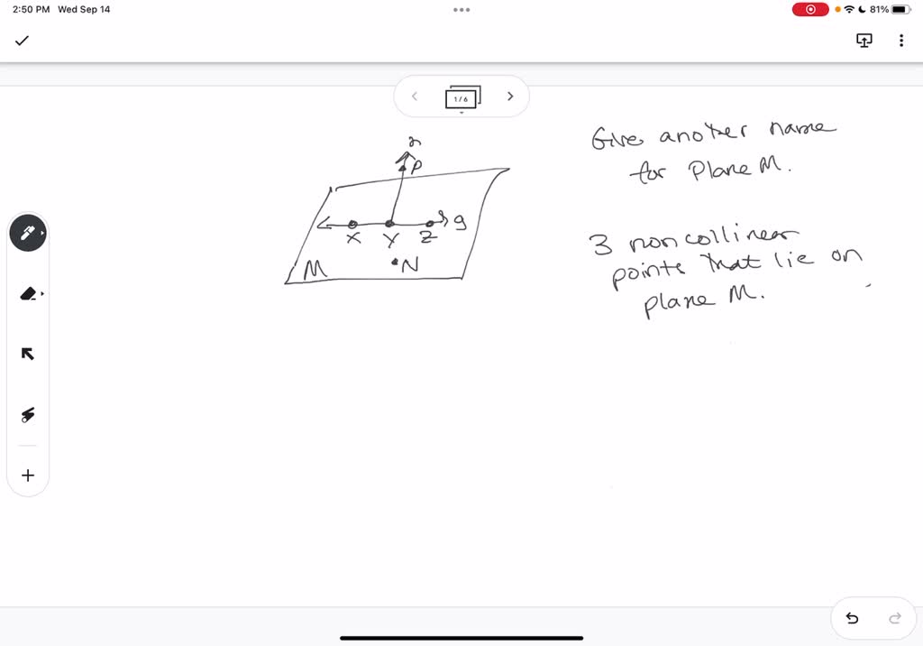 SOLVED Which is another name for plane M? Which is another name for
