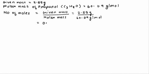 what-is-the-percent-composition-by-mass-of-carbon-in-a-255-g-sample-of-propanol-ch3chzchzoh-the-molar-mass-of-propanol-is-6009-g-mol-1-a-200-carbon-b-250-carbon-c-510-carbon-d-600-carbon-96811