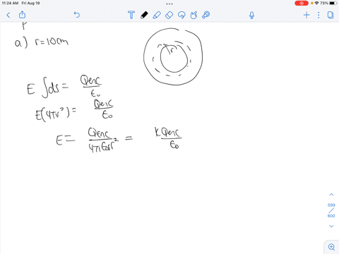 insulating-spherical-shell-with-the-inner-radius-the-volume-charge-density-rho-275-mclm3_-200-cm-and-the-outer-radius-b-300-cm-is-uniformly-charged-with-use-the-gauss-law-to-determine-the-ma-22463