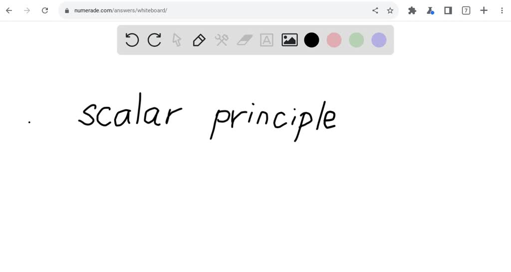 scalar principle