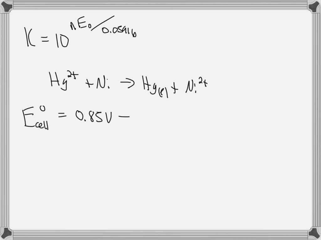 SOLVED Use the standard reduction potentials located in the 'Tables