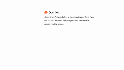 assertion-phloem-helps-in-translocation-of-food-from-the-leavesreason-phloem-provides-mechanical-support-to-the-plants-74835