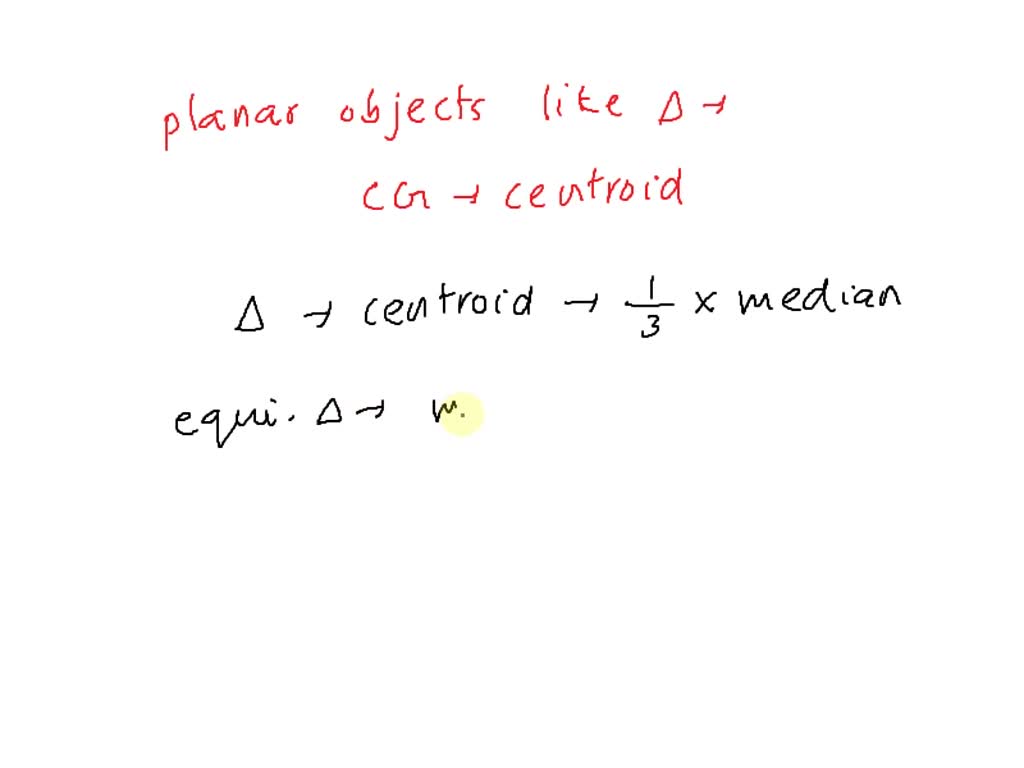 centre of gravity of an equilateral triangle from its base is