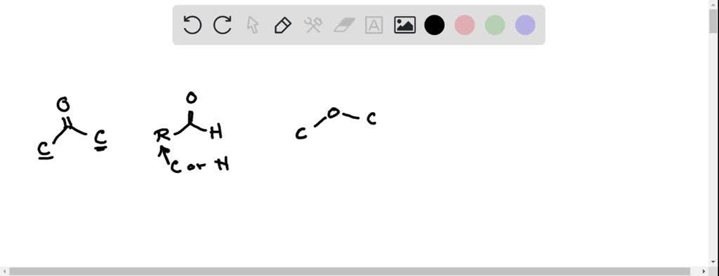 SOLVED: A carbonyl group occurs in molecules with the following ...